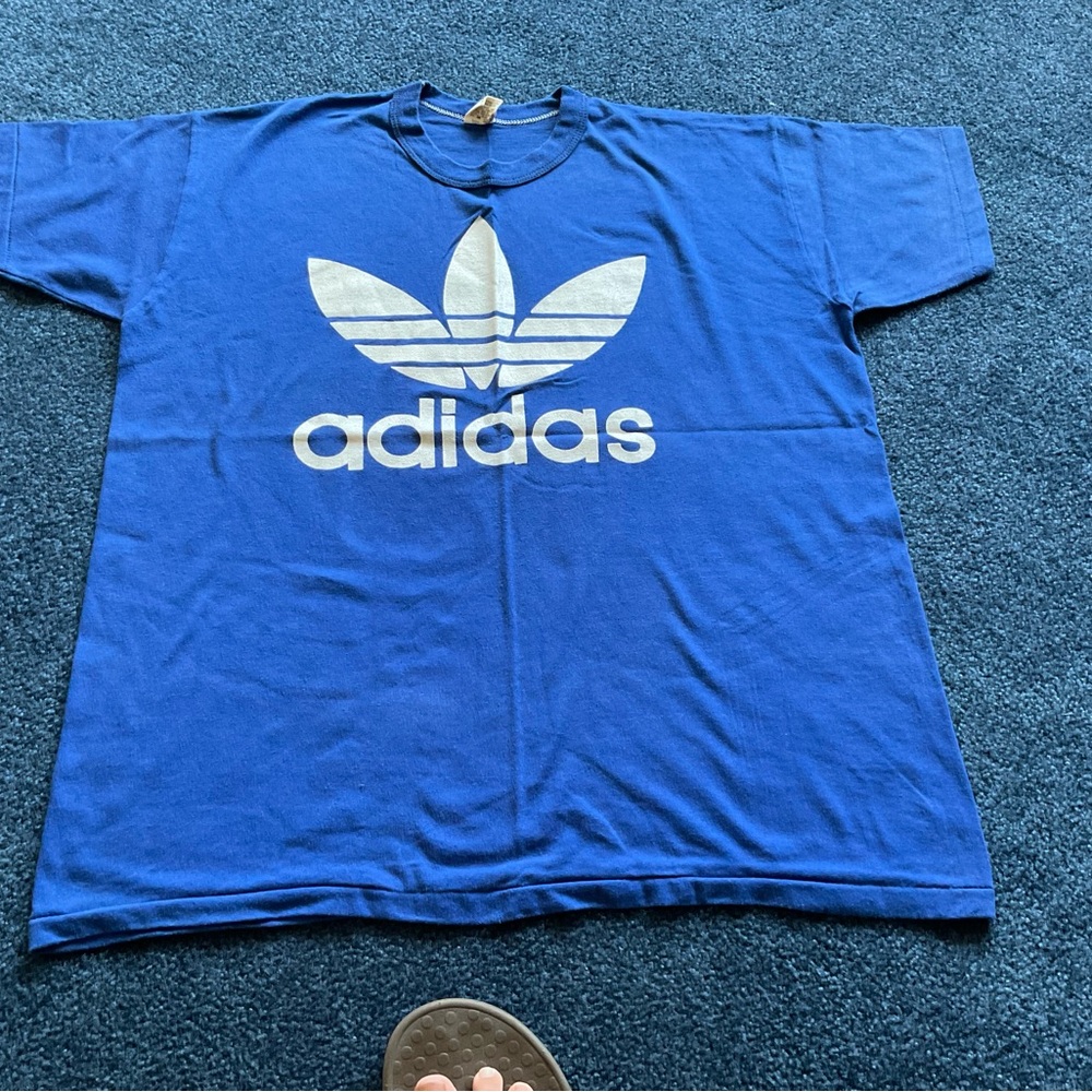 ADIDAS T-SHIRT LARGE MENS Royal Blue